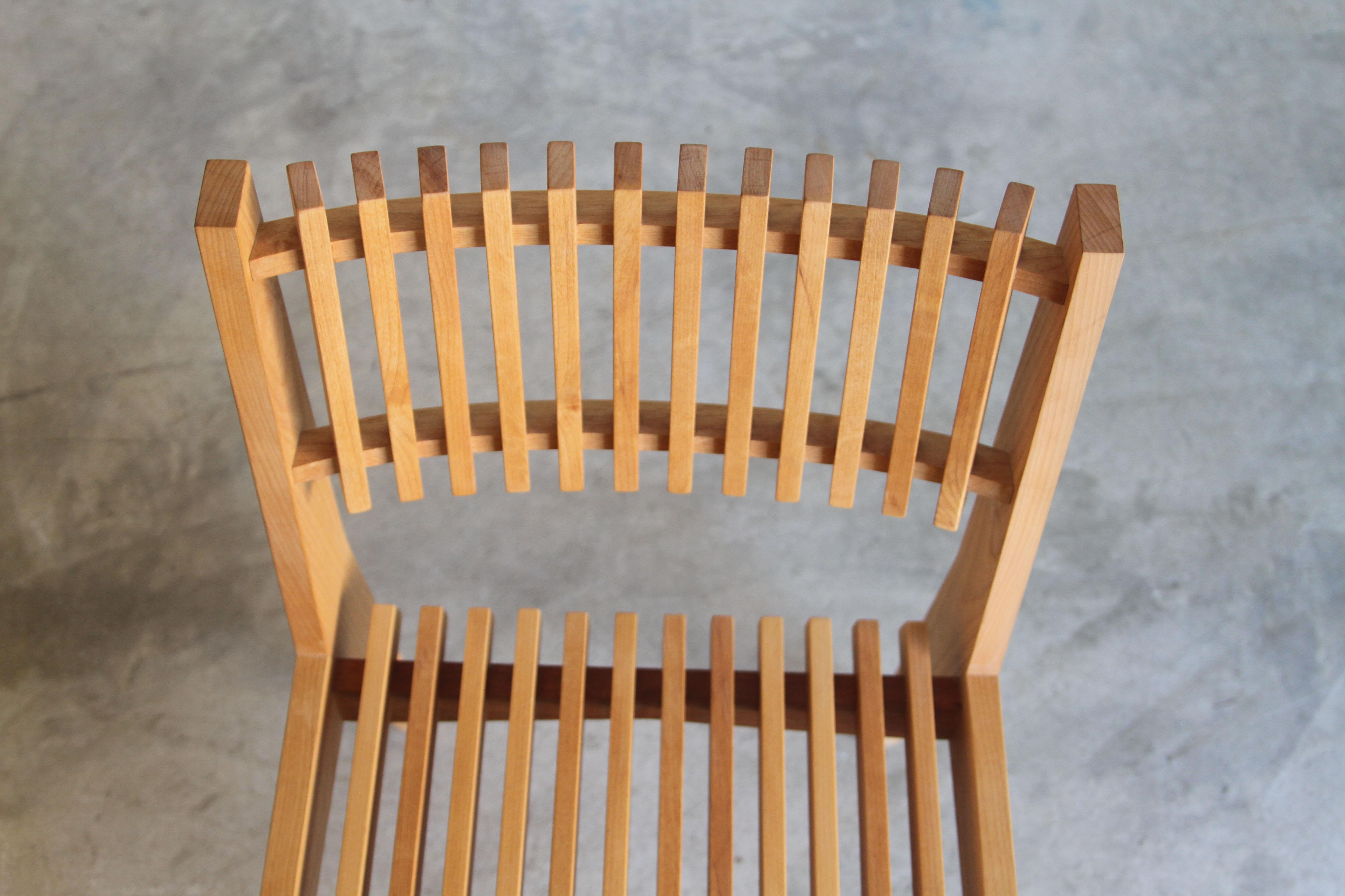 Contemporary Slat Chair by MRL Creative Made to Order 2