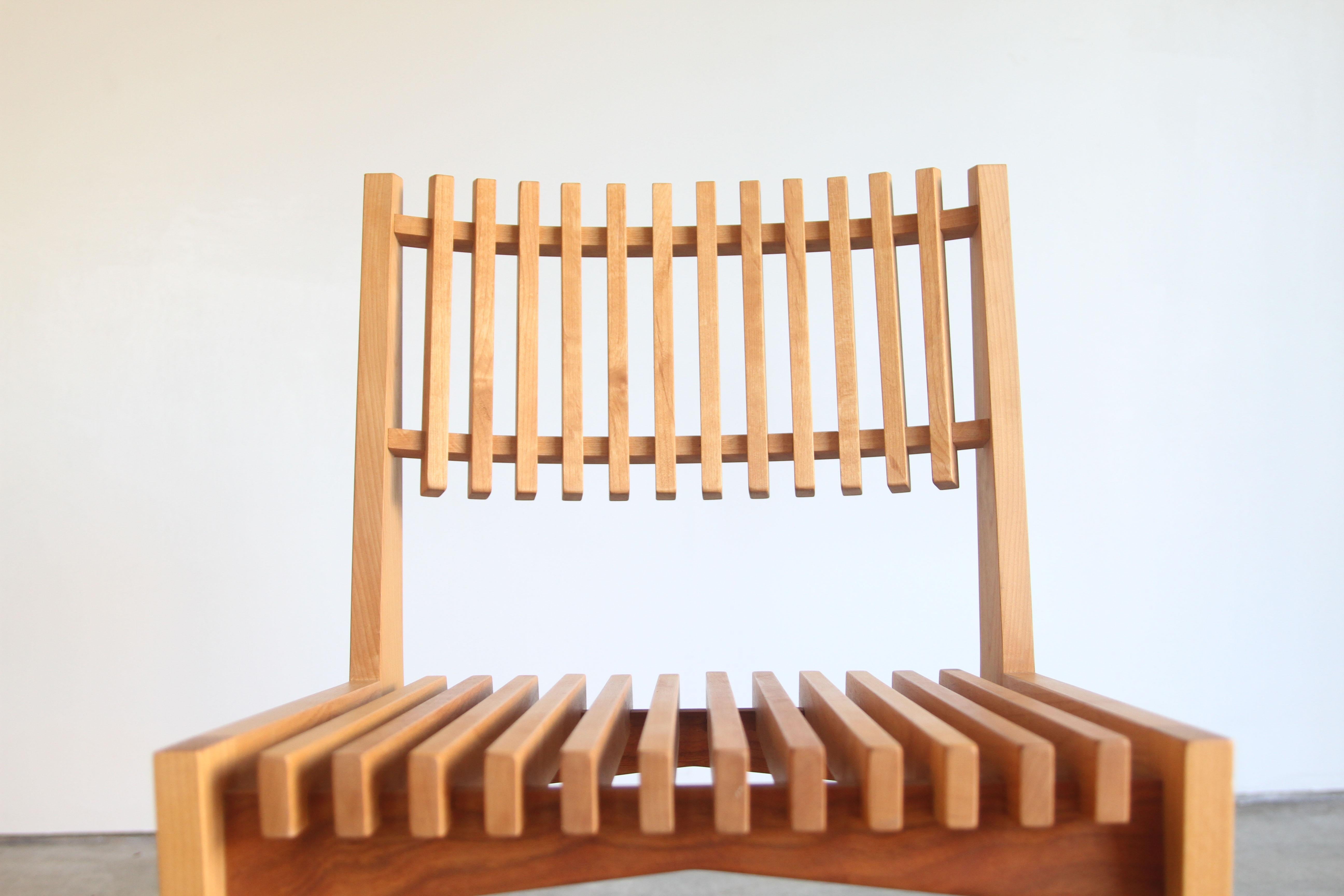 Contemporary Slat Chair by MRL Creative Made to Order 3