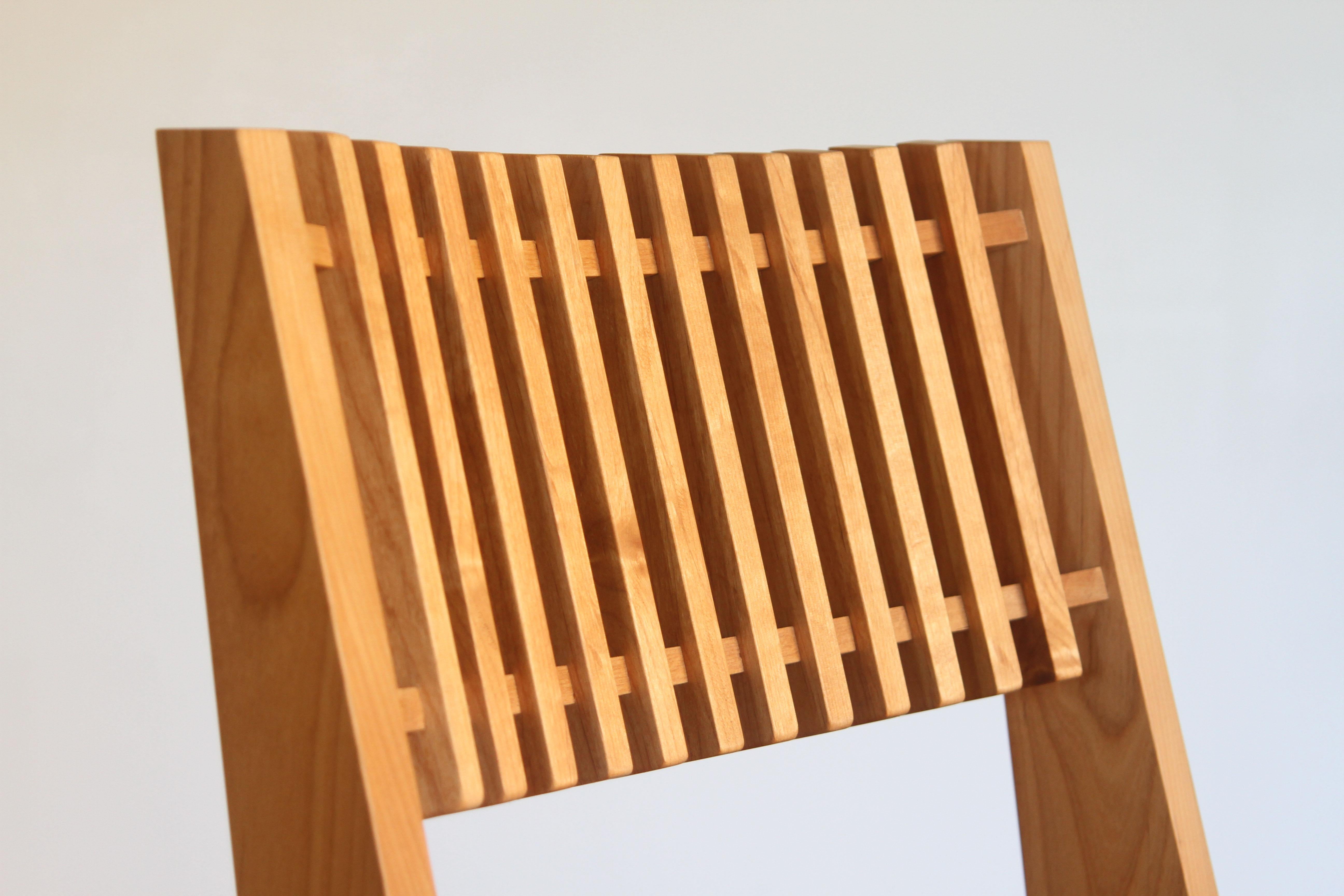 Contemporary Slat Chair by MRL Creative Made to Order 6