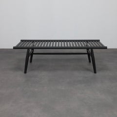 Contemporary Slatted Wood Bench by Stellar Works, 2000s
