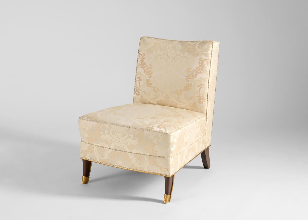 Art Deco Contemporary Slipper Chairs in the Manner of JM Rothschild, France, Late 20th