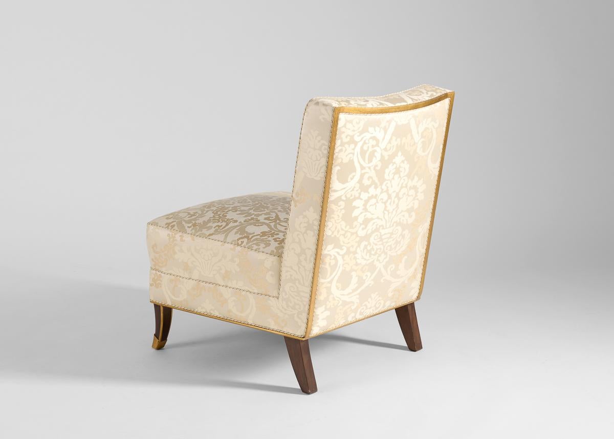 French Contemporary Slipper Chairs in the Manner of JM Rothschild, France, Late 20th