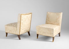 Contemporary Slipper Chairs in the Manner of JM Rothschild, France, Late 20th
