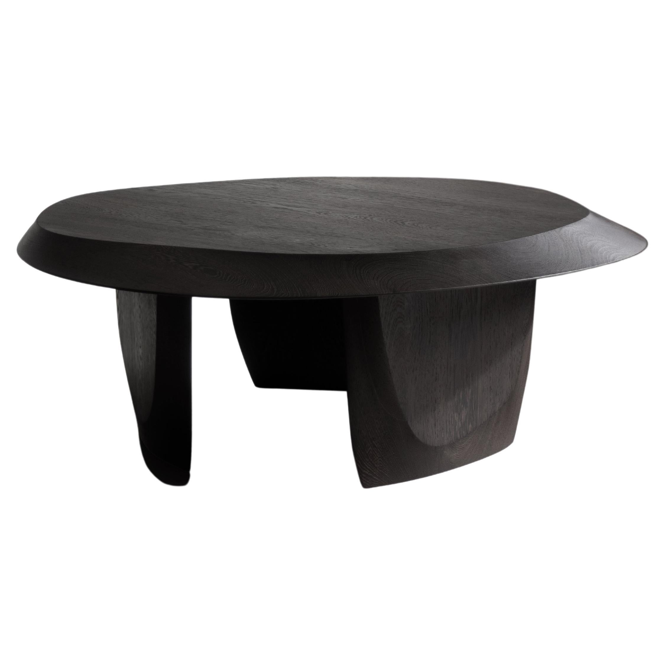 Contemporary Slope Coffee Table in Stained Wenge Wood