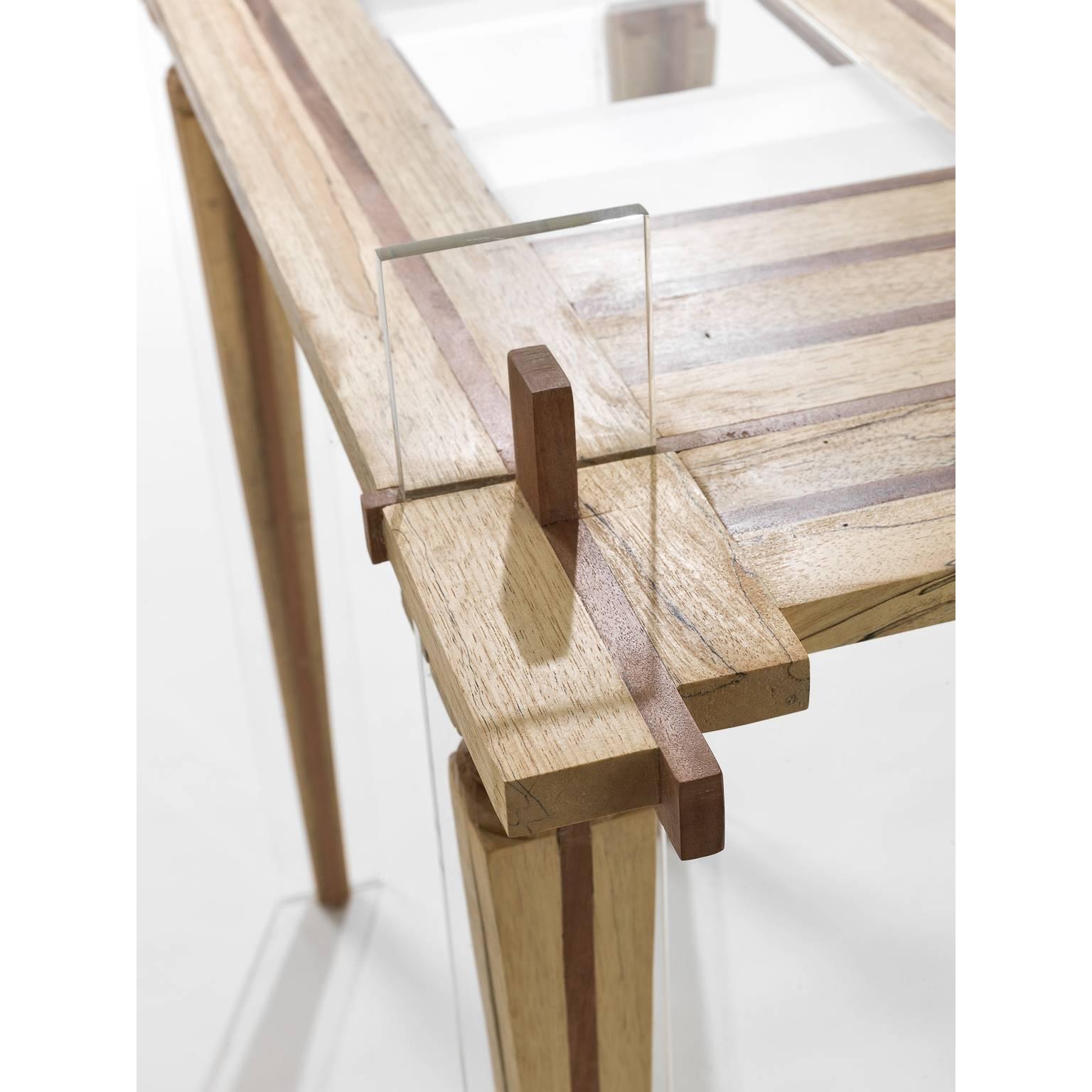 Hand-Crafted Contemporary Small Just Contrast Console by Hillsideout, 2016 For Sale