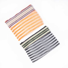 Contemporary Small Mesh Bag - Multi Striped - Pair