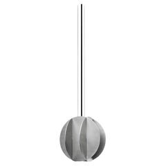 Contemporary Small Pendant 'EL Lamp CS3' by NOOM, Stainless Steel