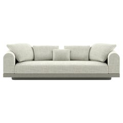 Contemporary Small Sofa 'Aqueduct' by Poiat, Fox 02, High Plinth
