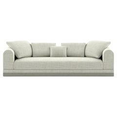 Contemporary Small Sofa ''Aqueduct'' by Poiat, Fox 02, Low Plinth