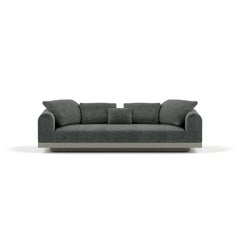 Contemporary Small Sofa 'Aqueduct' by Poiat, Yang 95, High Plinth