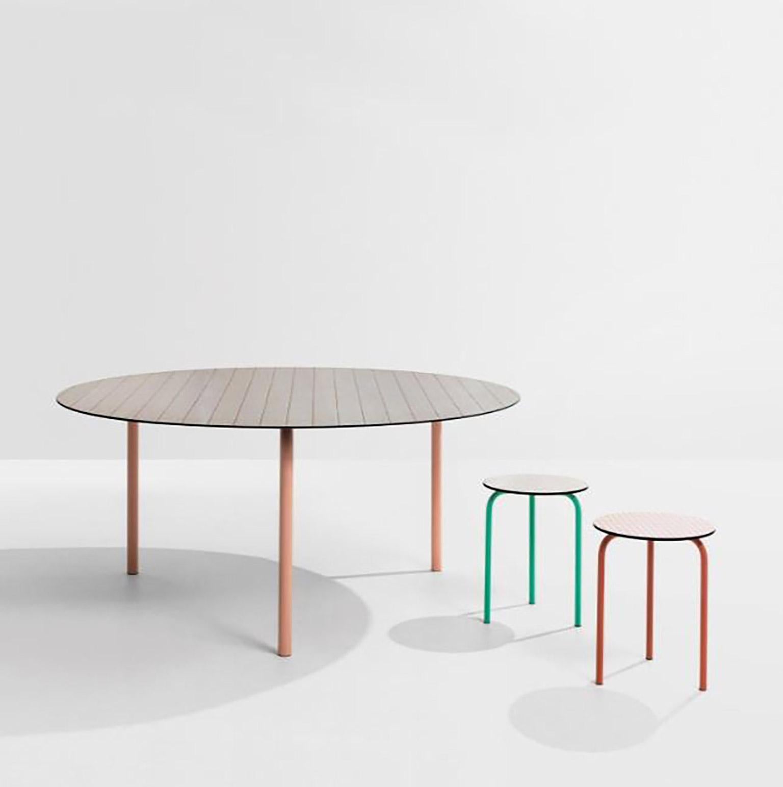 italien Petite table contemporaine Texture de surface à carreaux imprimée:: inspirée du Bauhaus en vente