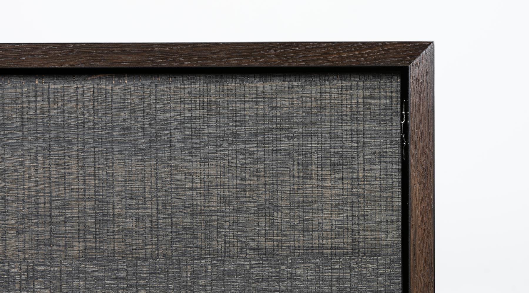 Metal Contemporary Smoked Oak Sideboard by Johannes Hock For Sale