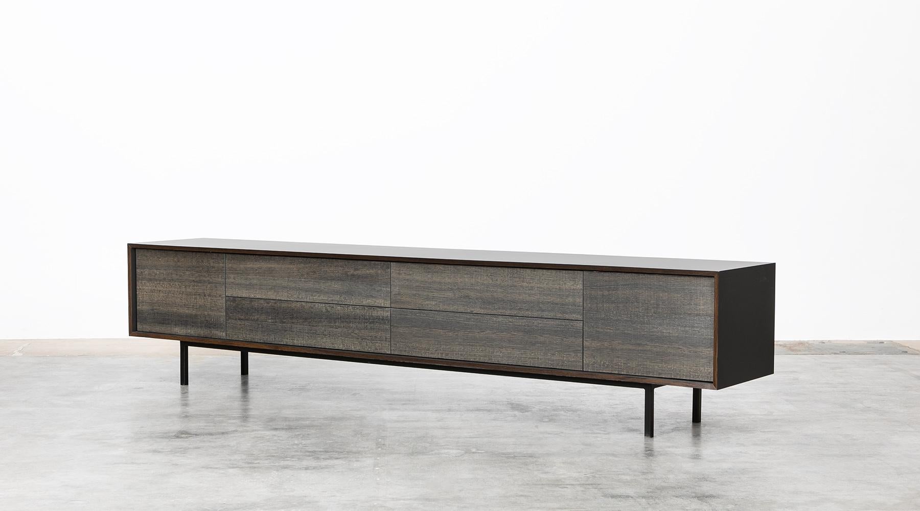 Contemporary Smoked Oak Sideboard by Johannes Hock For Sale 1