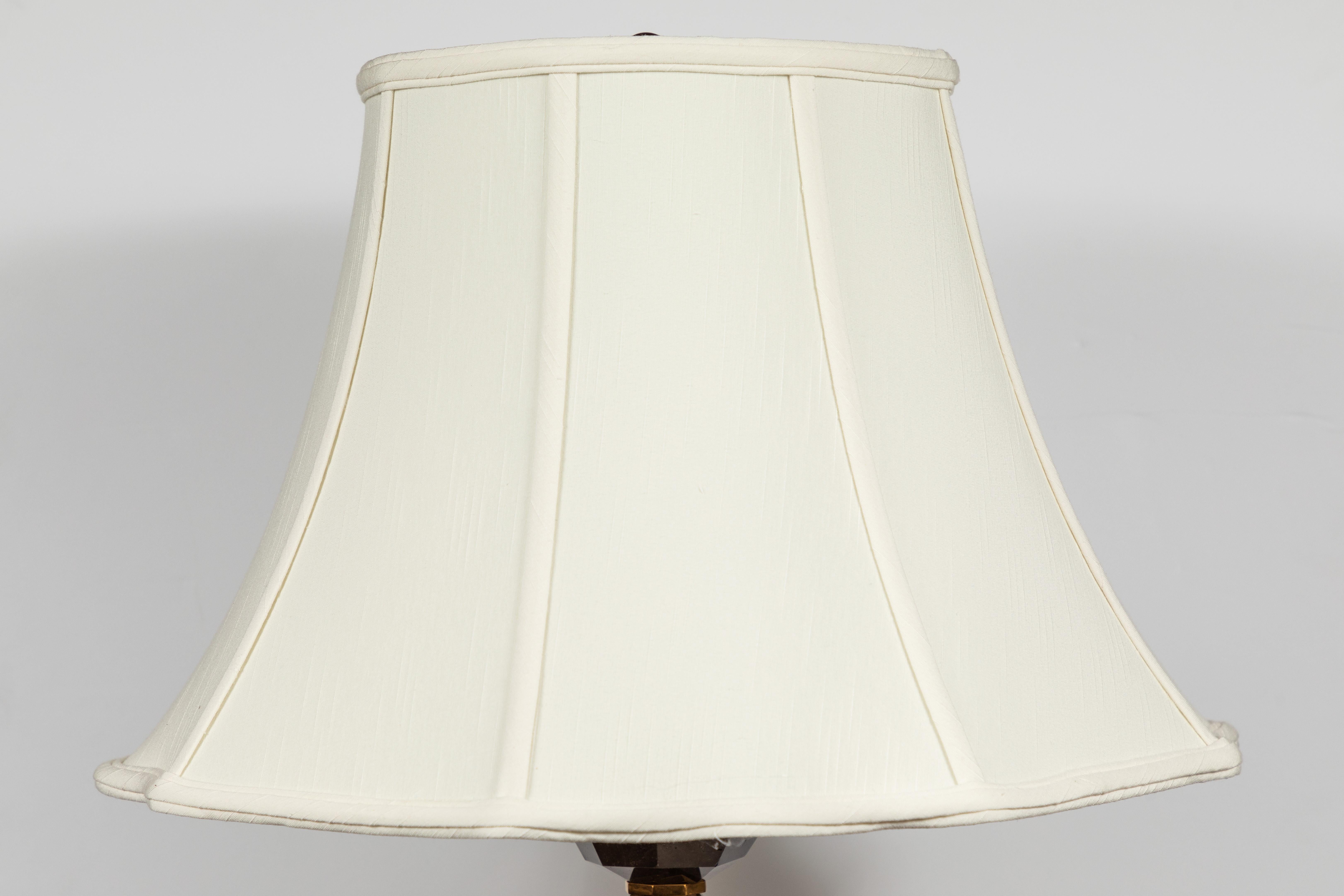 Contemporary, Smokey Quartz Table Lamps For Sale 1
