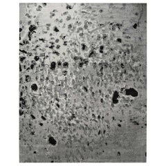 Contemporary Smoky Leopard Rug in Black and Grey by Doris Leslie Blau