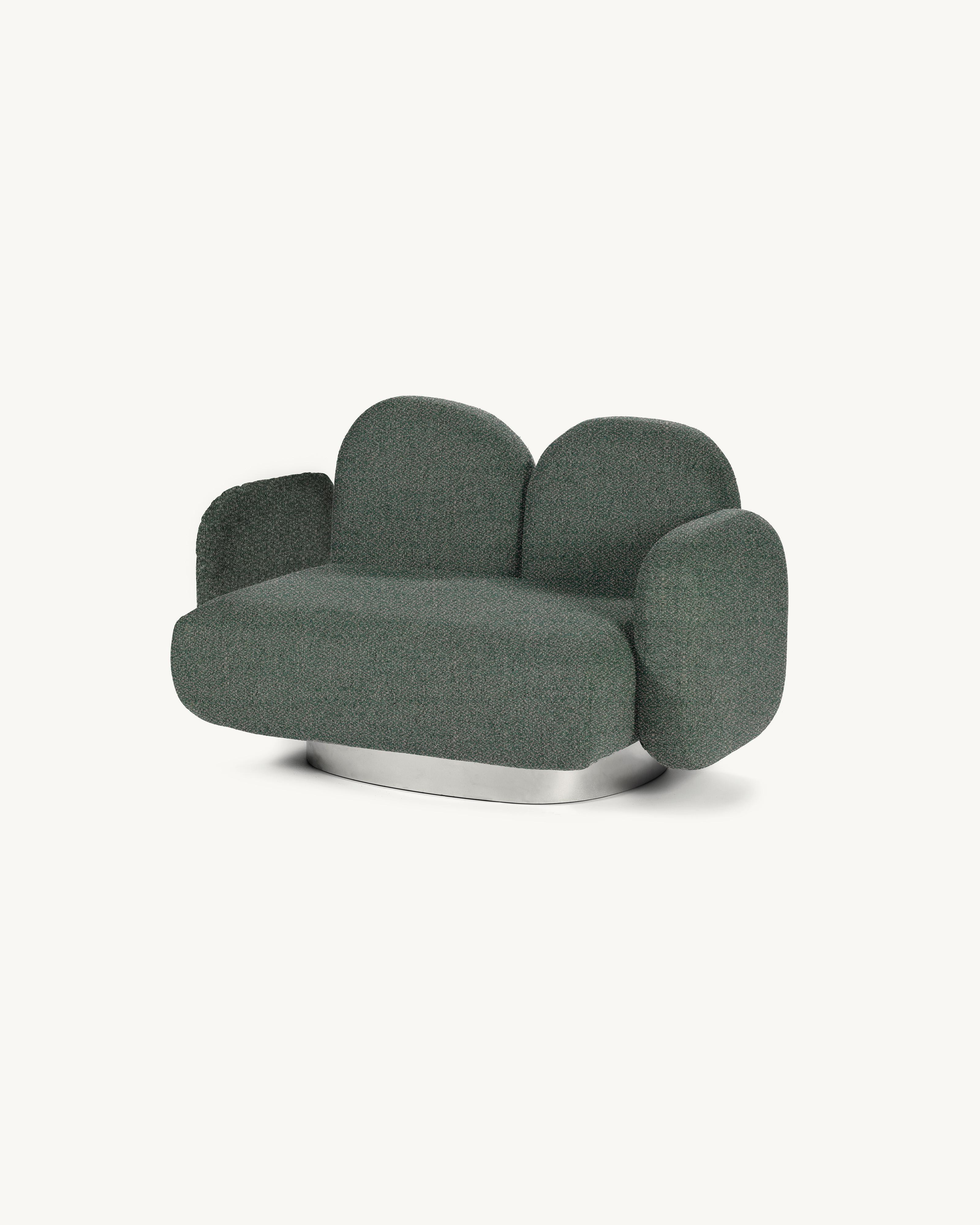 Organic Modern Contemporary Sofa 'Assemble' by Destroyers/Builders, 1 seater + 2 armrests For Sale