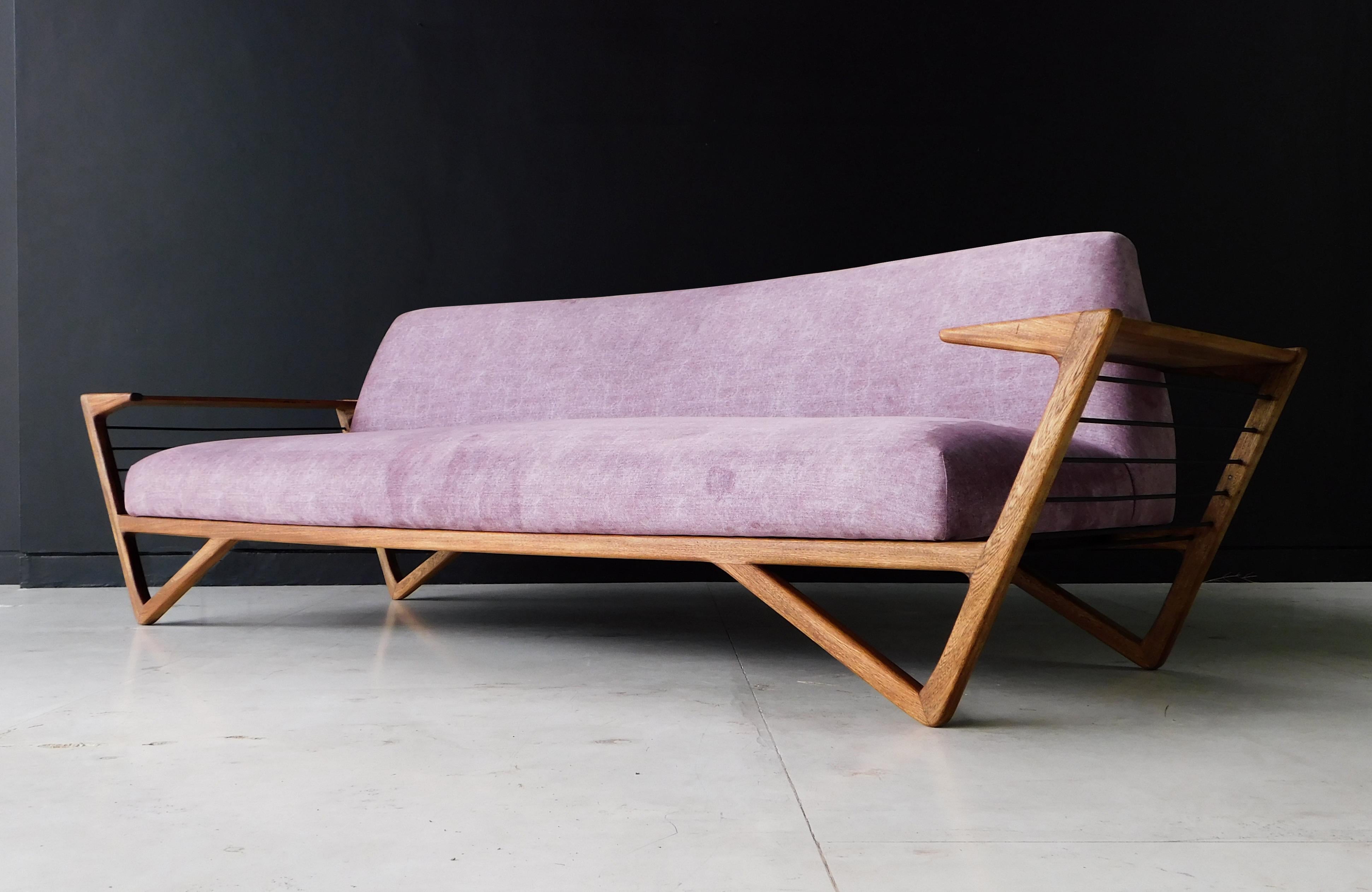 Mexican Mid century modern sofa by Frank Kyle For Sale