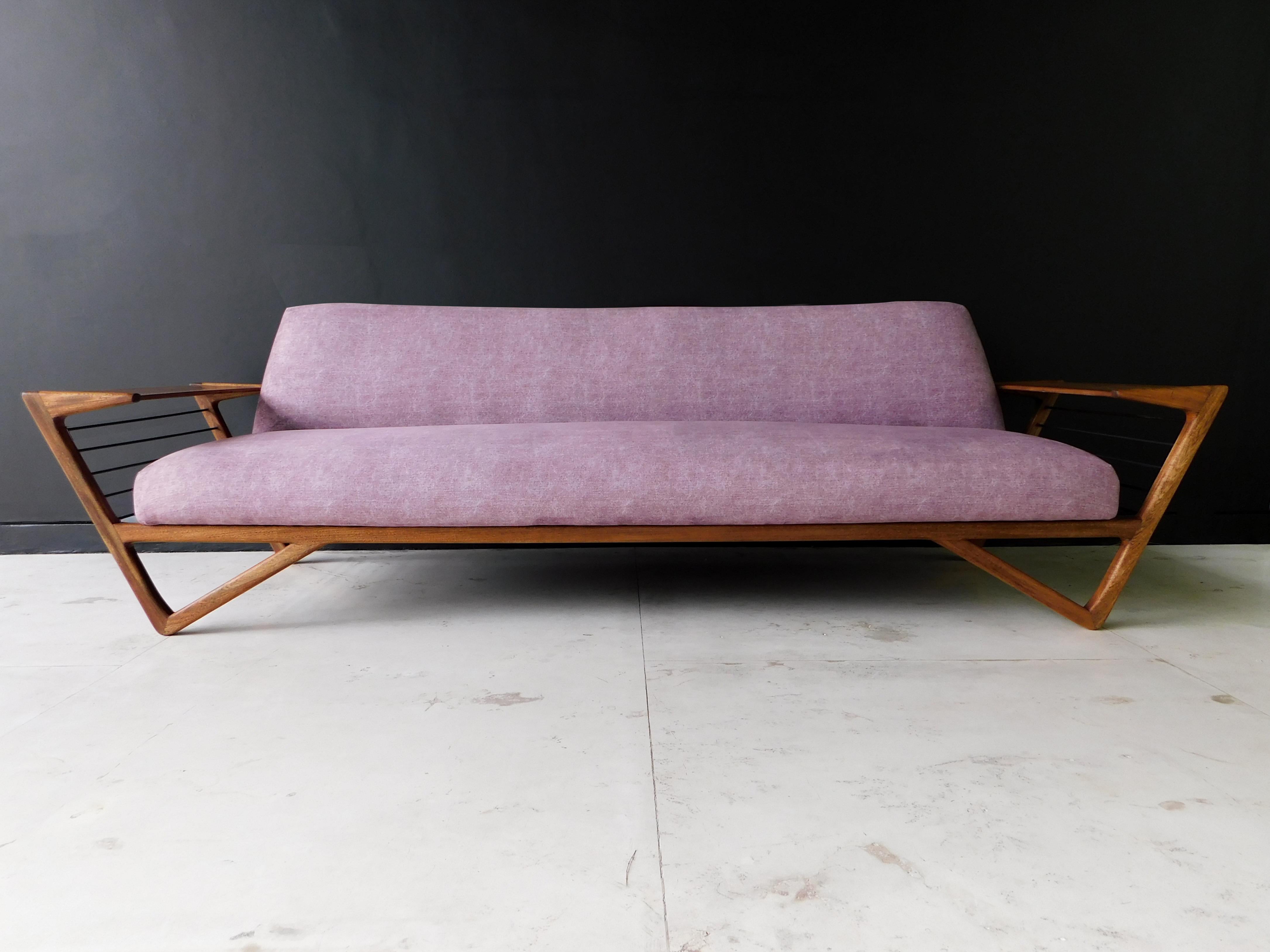 Contemporary Mid century modern sofa by Frank Kyle For Sale