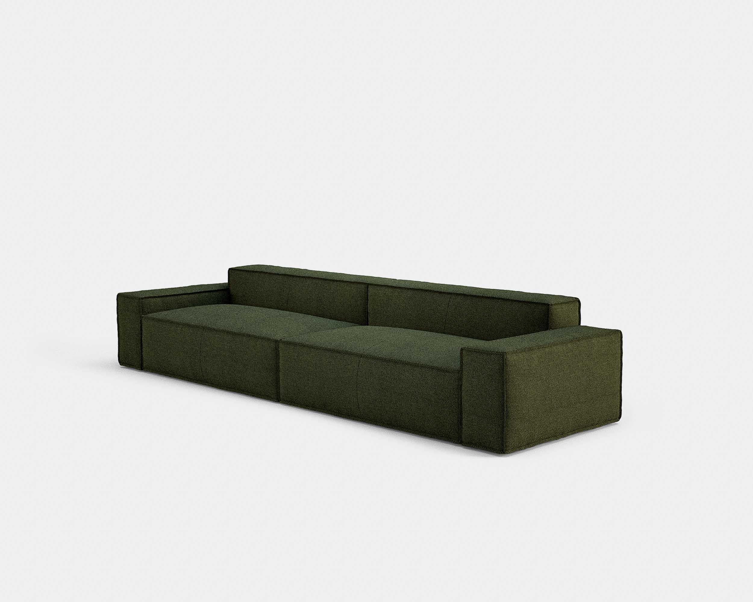 Davis Sofa von Amura Lab
Modell 021 + 022

Abmessungen: H. 67 x 340 x 100 cm

Stoffreferenz im Bild : Brera 850 - White 01
(Außervertragliche Textilveredelung)

Weitere Module in verschiedenen Stoffen und Farben erhältlich
 
