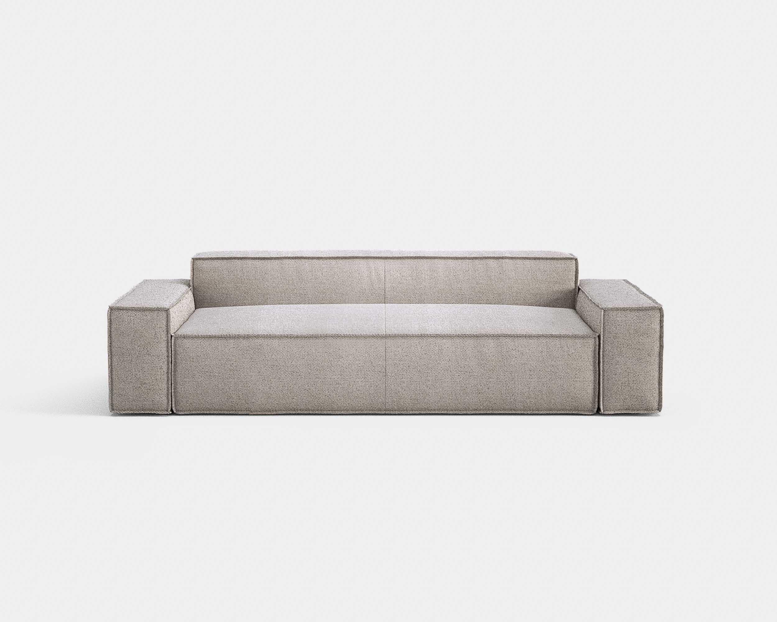 Italian Contemporary Sofa 'Davis' by Amura Lab, Model 021.022, Brera 850, Green 11 For Sale