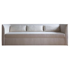Contemporary Sofa 'Femme Deep' 3-Seater by Friends&Founders in White Linen