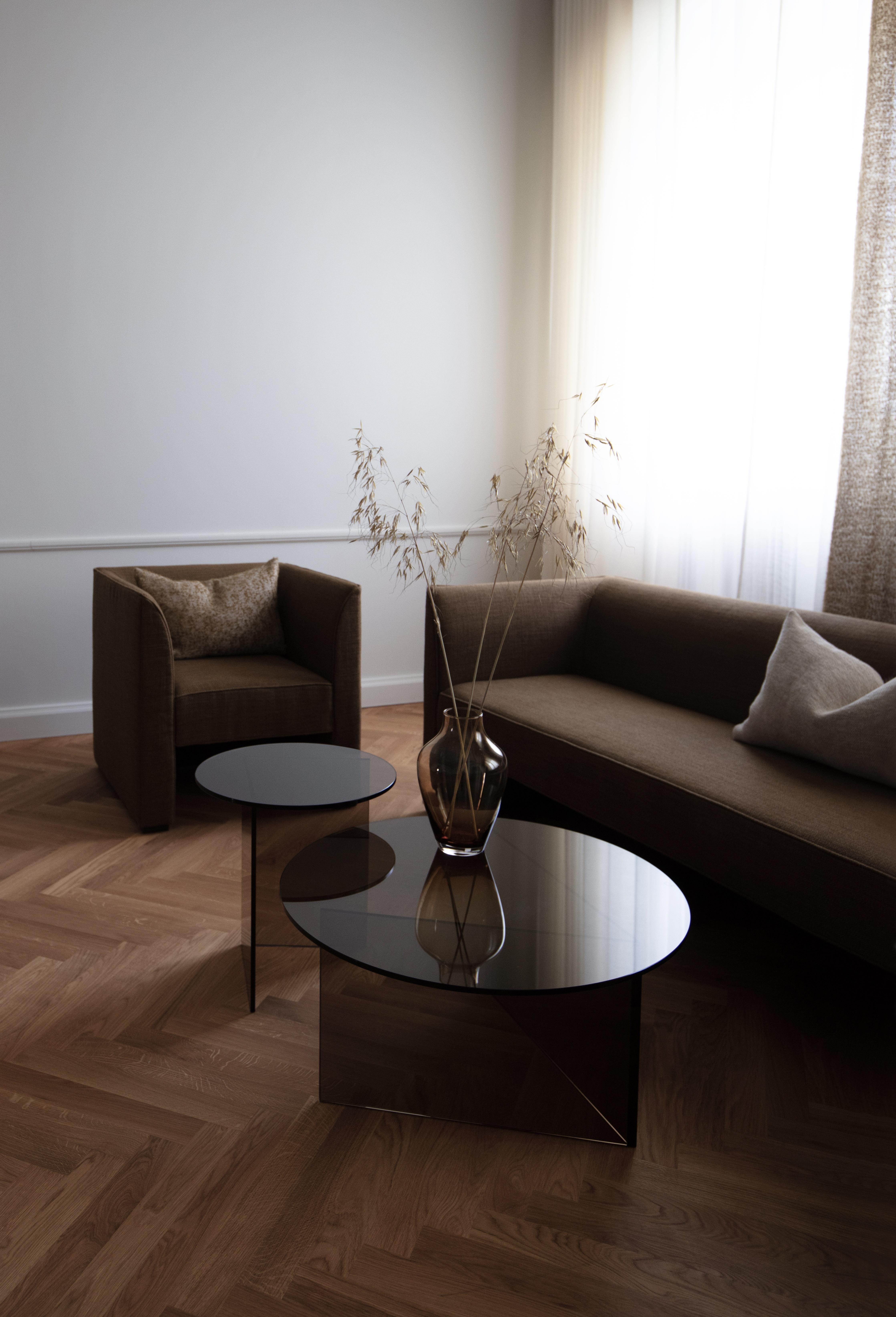 Contemporary Sofa 'Femme Deep' 3-Seater by Friends&Founders, White and Brown For Sale 12