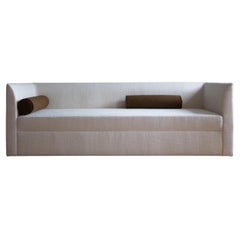 Contemporary Sofa 'Femme Deep' 3-Seater by Friends&Founders, White and Brown