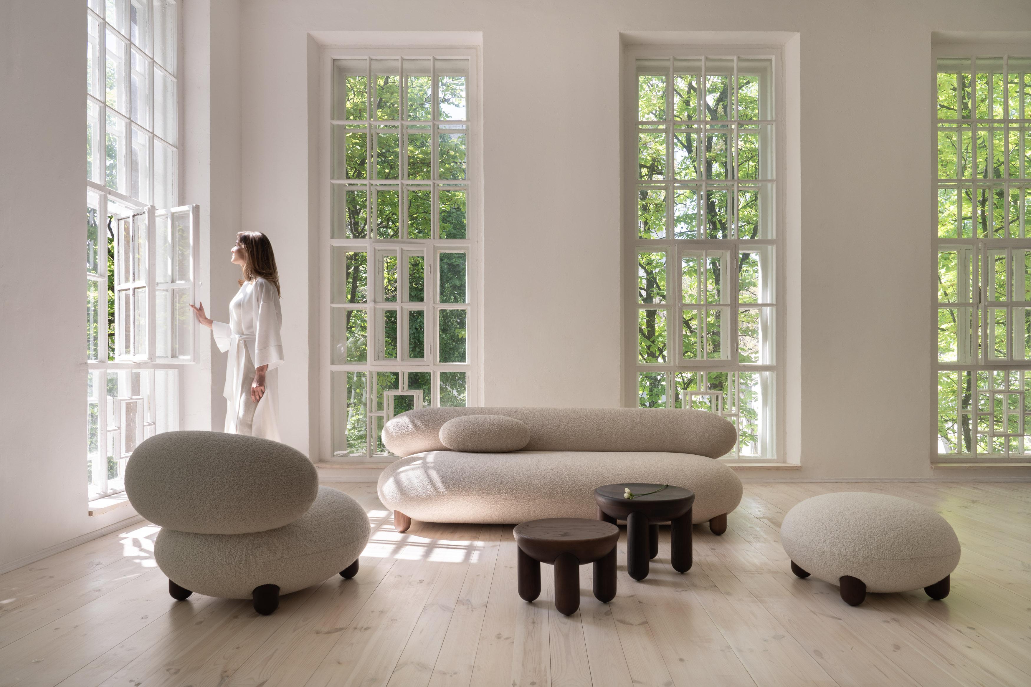 Canapé contemporain 'Flock' by Noom, Baloo Boucle, 240 cm en vente 4
