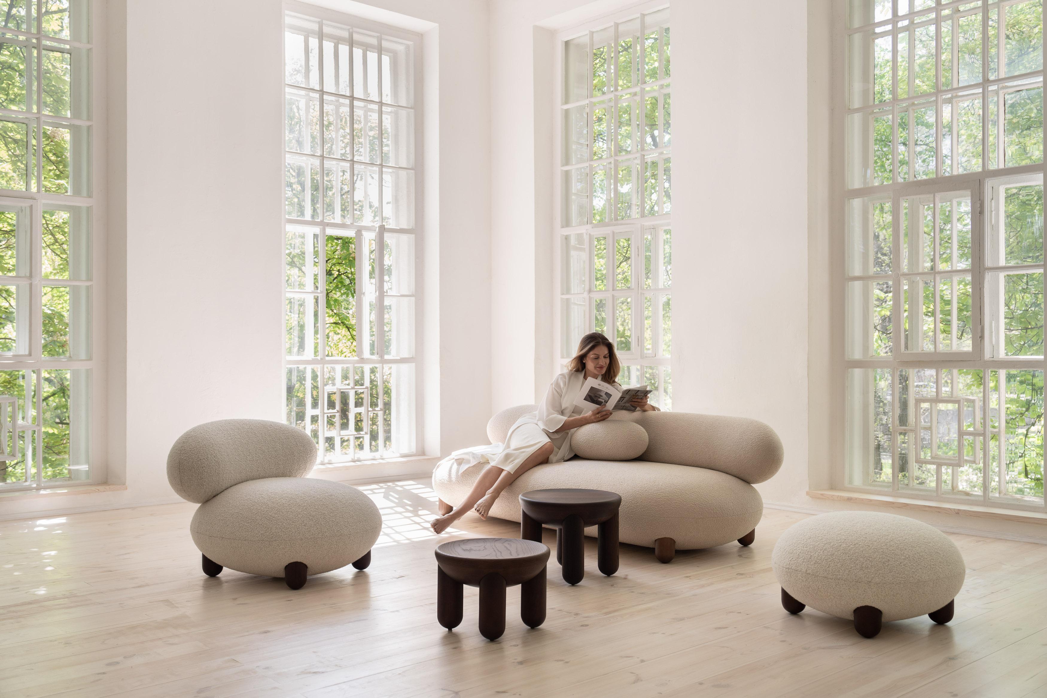 Canapé contemporain 'Flock' by Noom, Baloo Boucle, 240 cm en vente 6