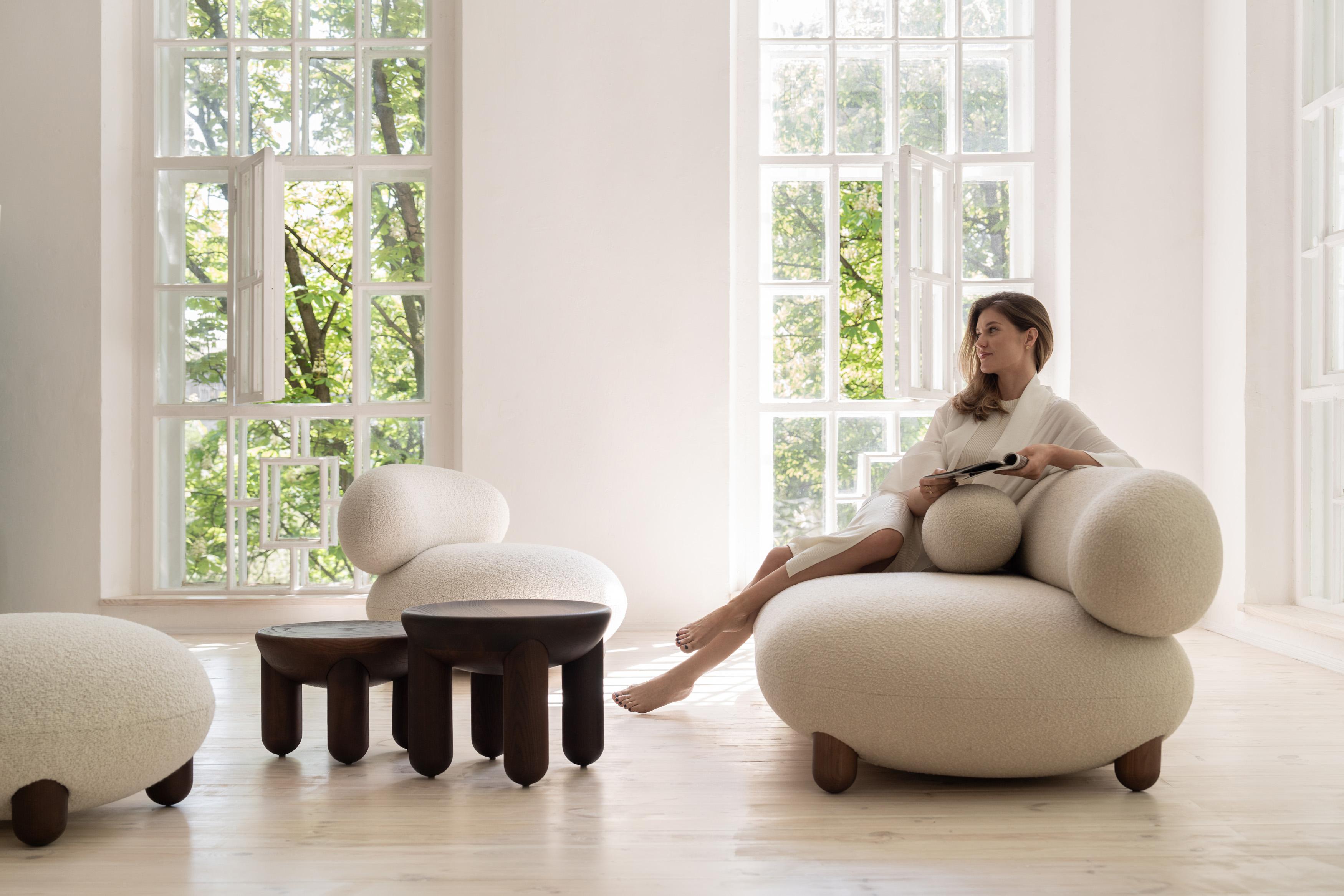 Canapé contemporain 'Flock' by Noom, Baloo Boucle, 240 cm en vente 8