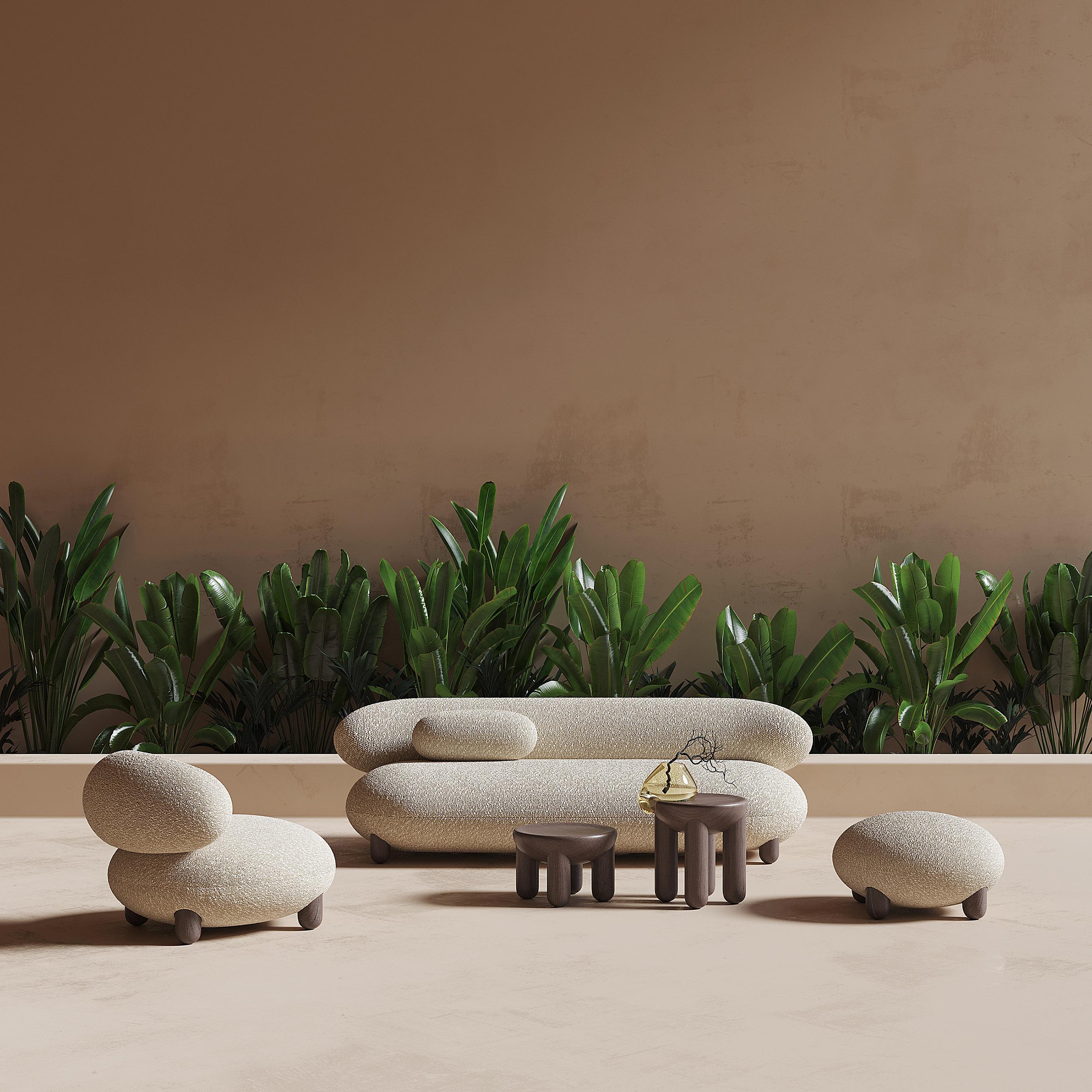 Canapé contemporain 'Flock' by Noom, Baloo Boucle, 240 cm en vente 12