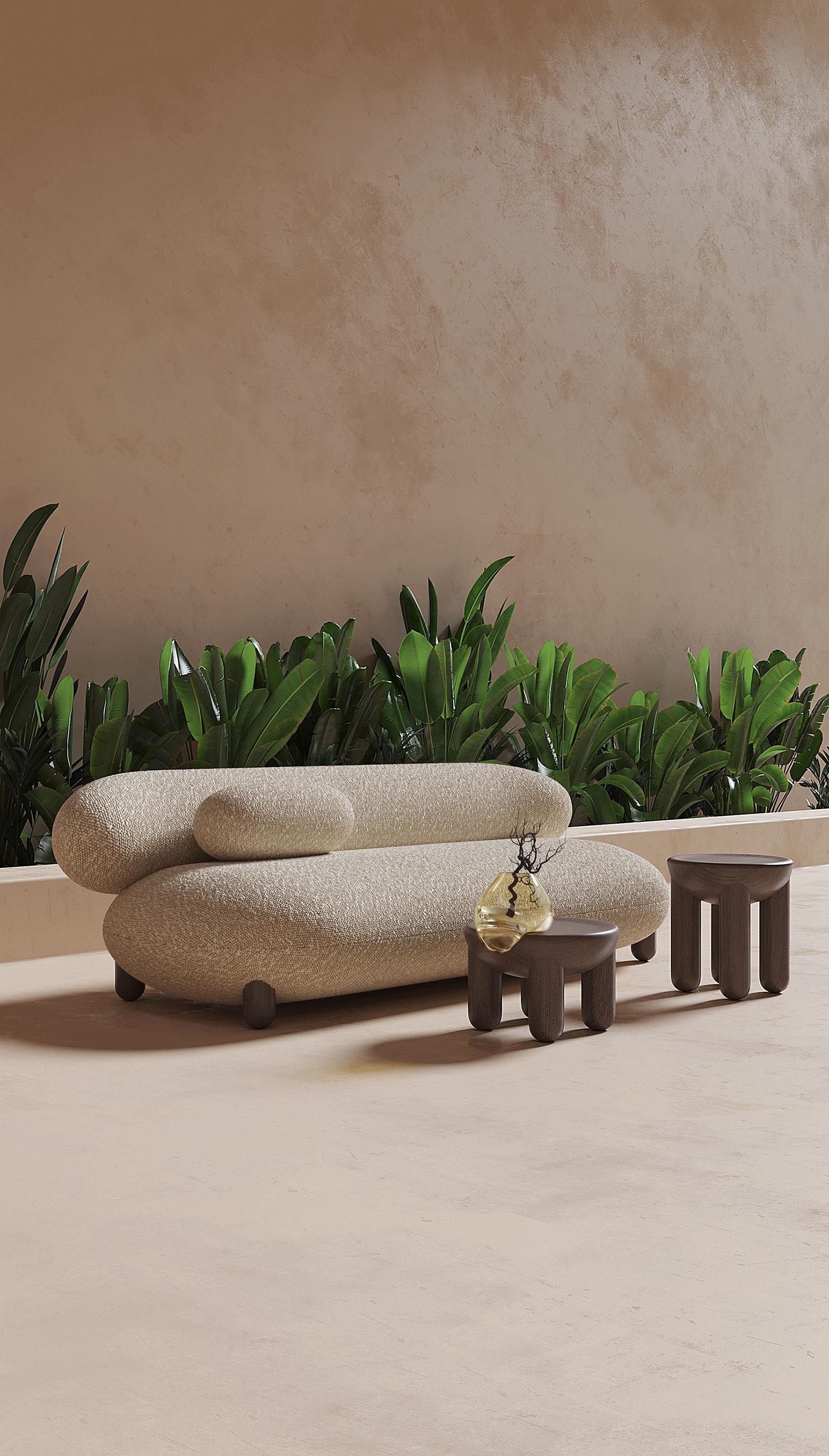 Canapé contemporain 'Flock' by Noom, Baloo Boucle, 240 cm en vente 13