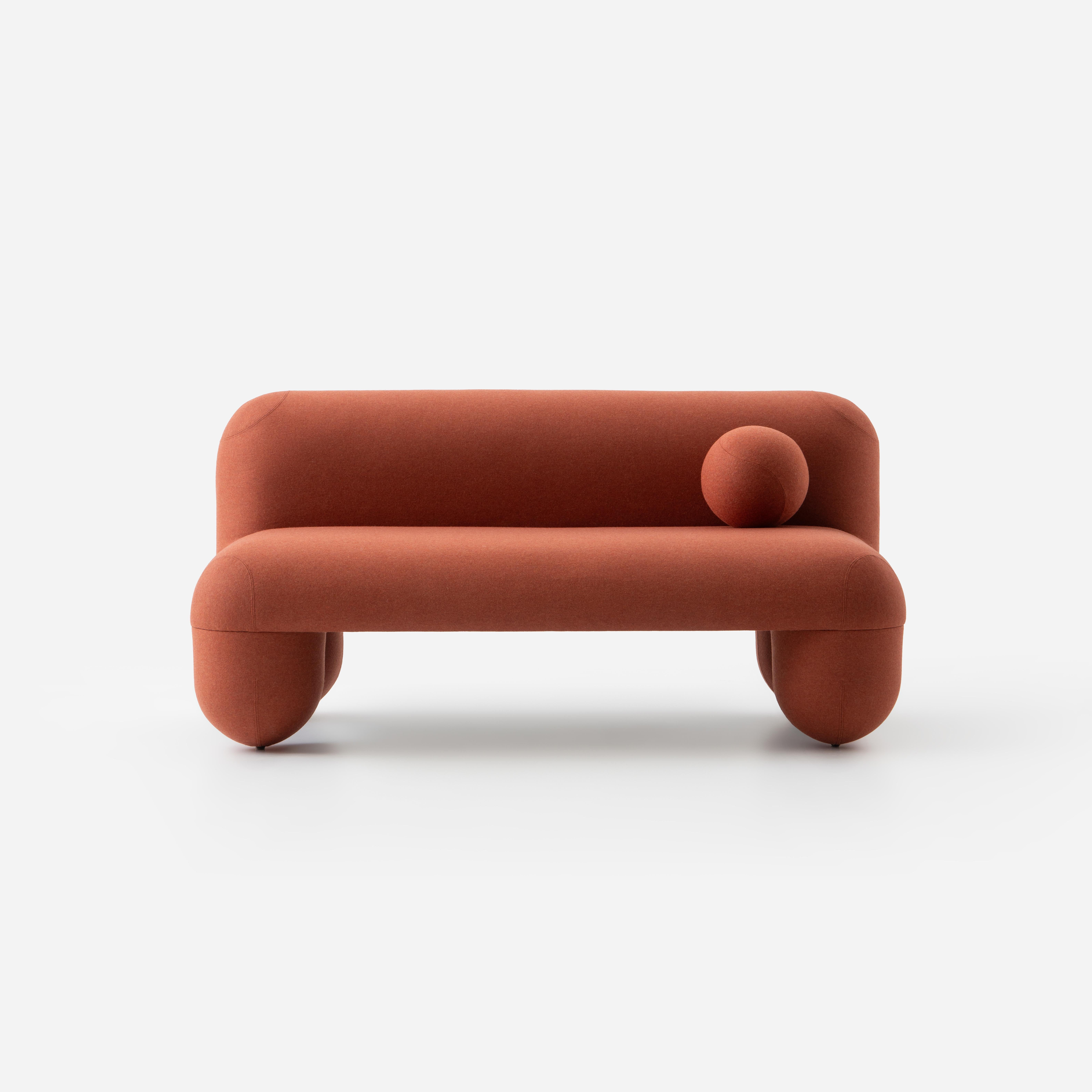 Contemporary Sofa 'Hello' by Denys Sokolov x Noom, Orange For Sale 2
