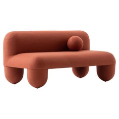 Contemporary Sofa 'Hello' von Denys Sokolov x Noom, Orange