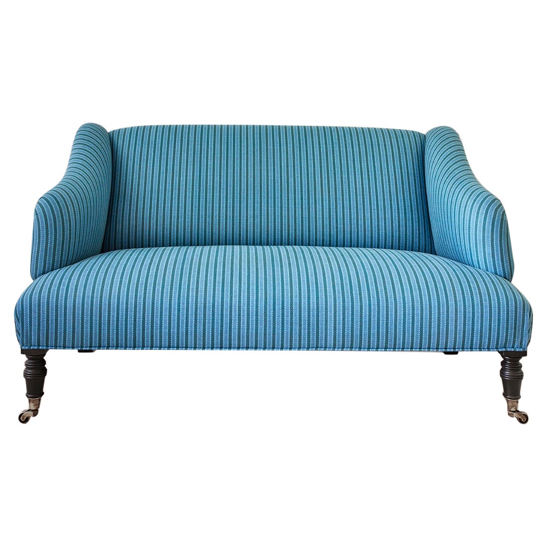 Contemporary Sofa in Customized Blue Upholstery by the Apartment, Belgium, 2020