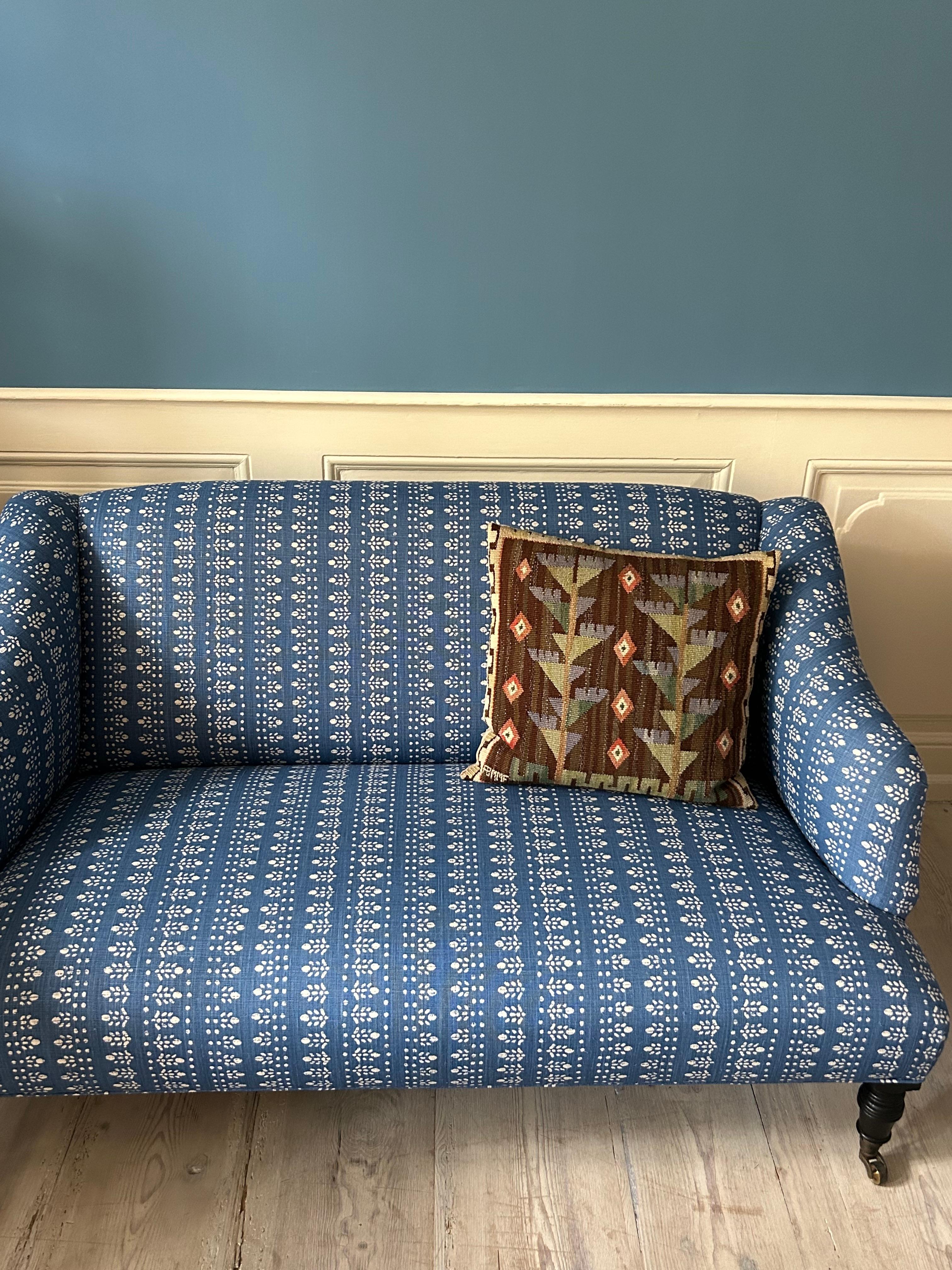 Contemporary Sofa in Customized Blue Upholstery by the Apartment, Belgium, 2020s In New Condition For Sale In Copenhagen K, DK