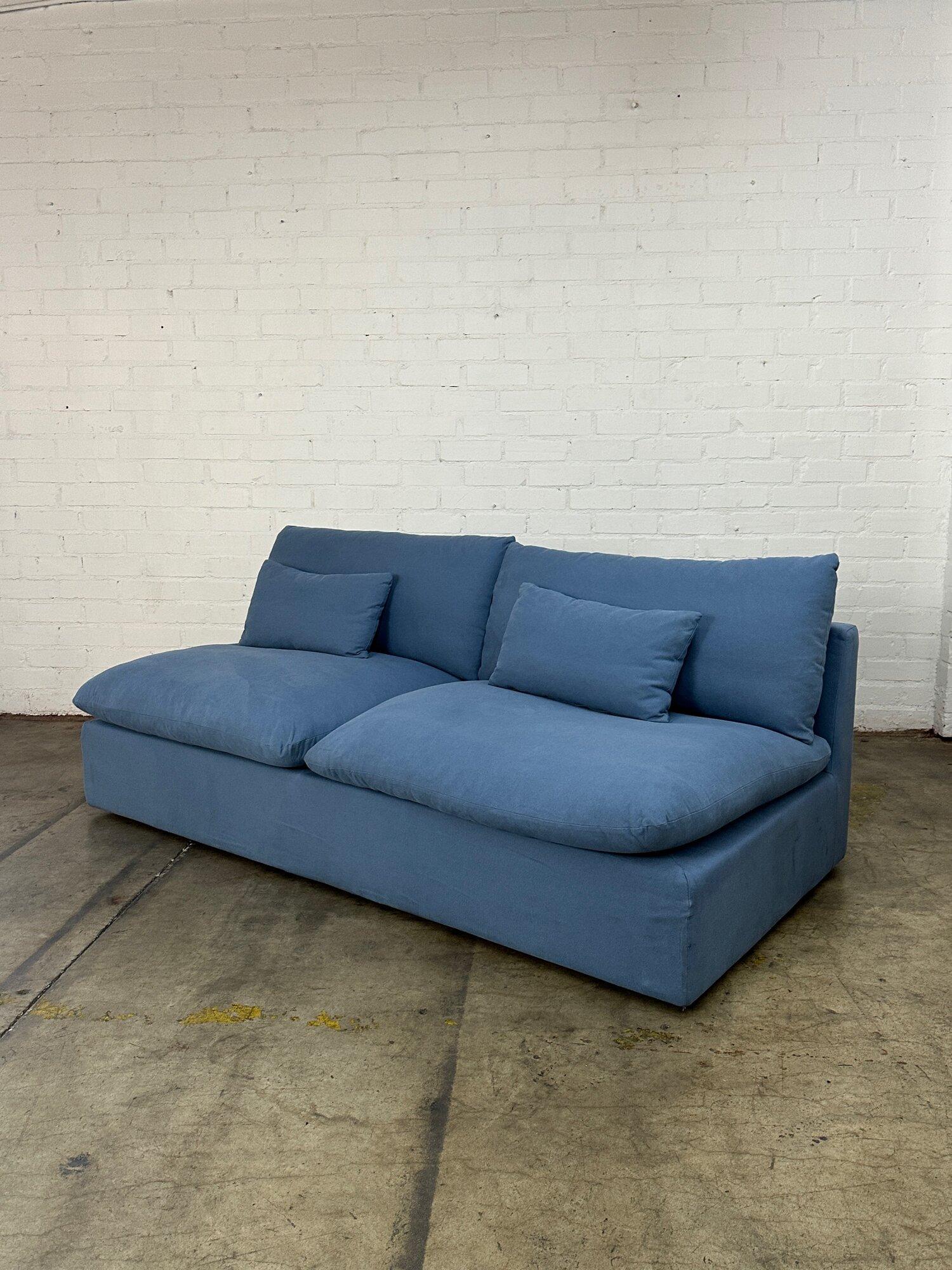 Contemporary Sofa in Light Blue - Sold Separately For Sale 6