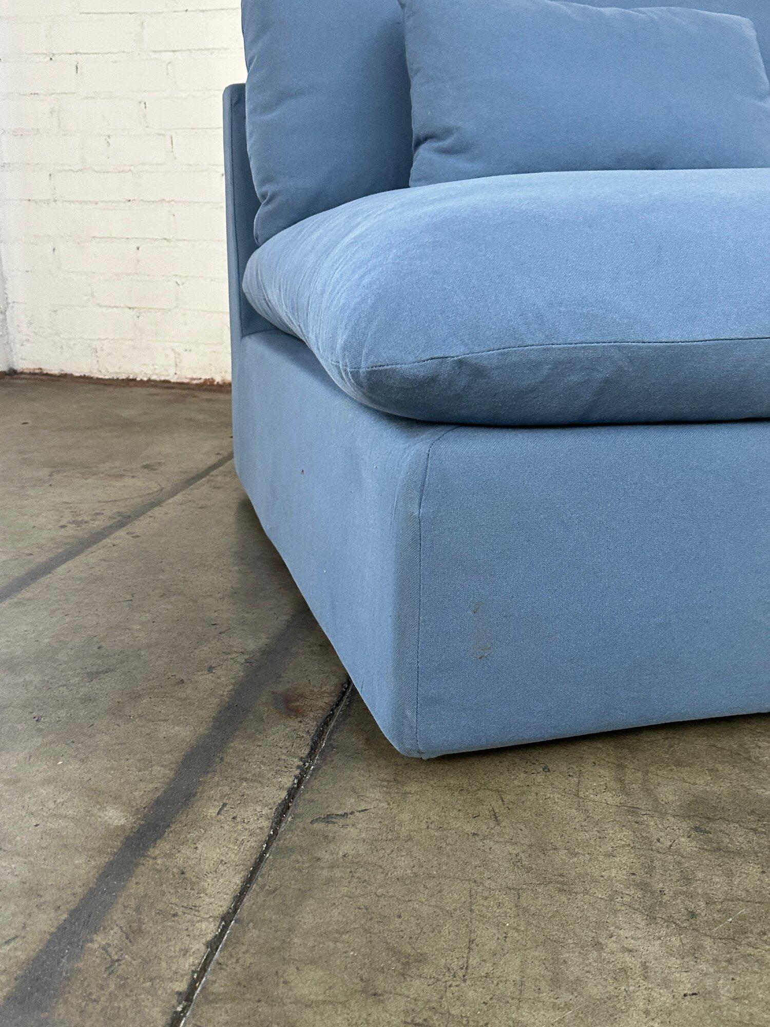 Contemporary Sofa in Light Blue - Sold Separately For Sale 8
