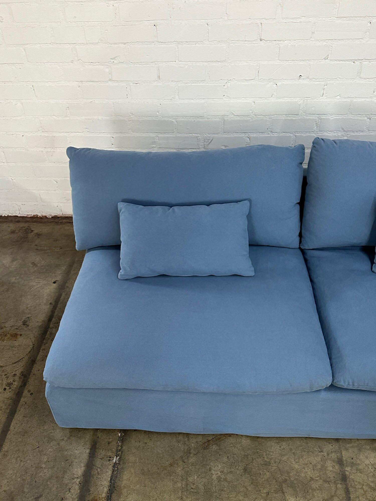 Contemporary Sofa in Light Blue - Sold Separately For Sale 9