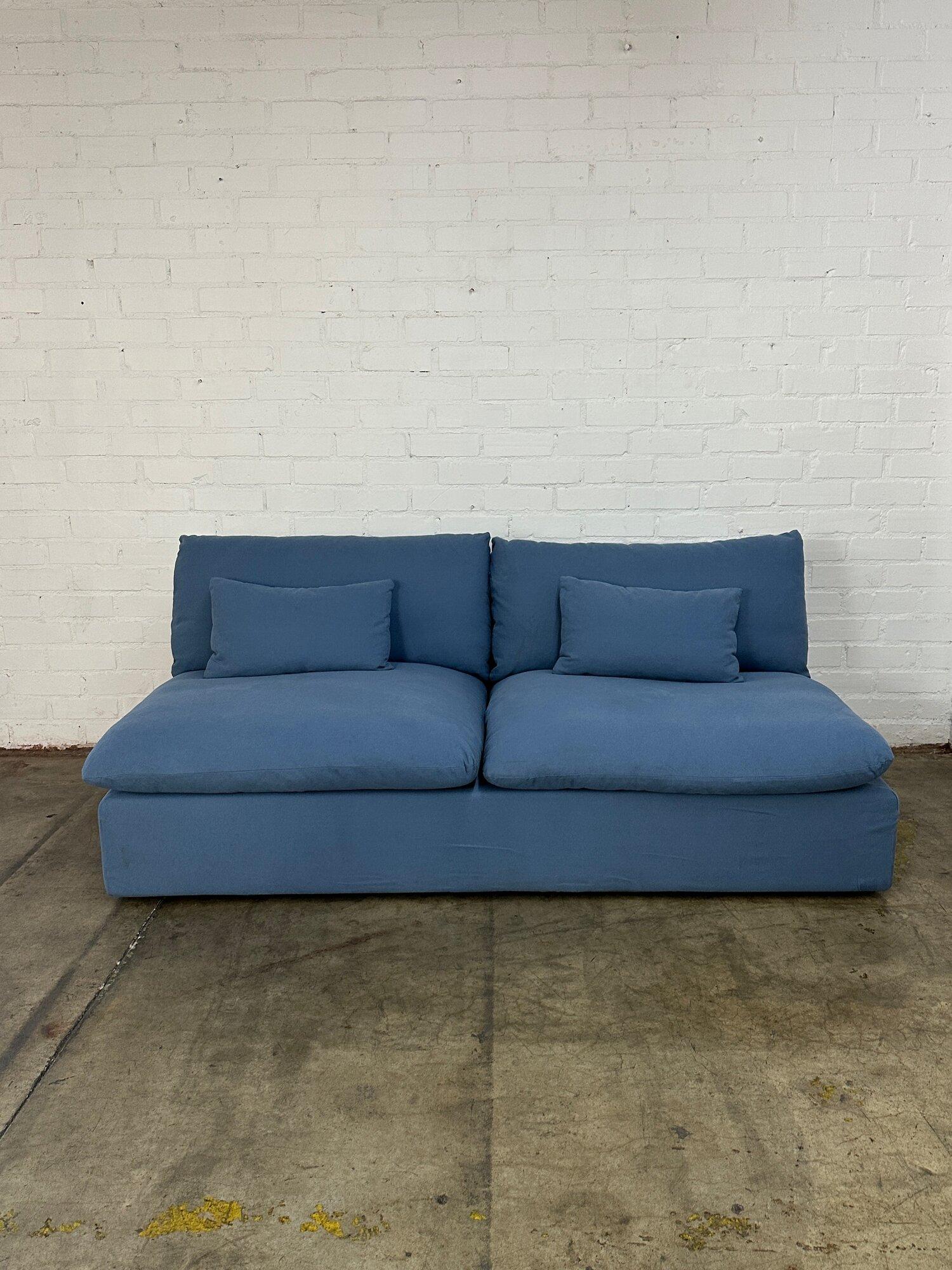 Contemporary Sofa in Light Blue - Sold Separately For Sale 2