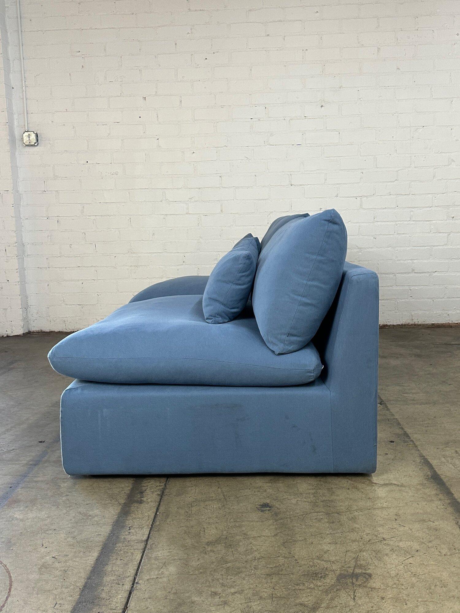 Contemporary Sofa in Light Blue - Sold Separately For Sale 4