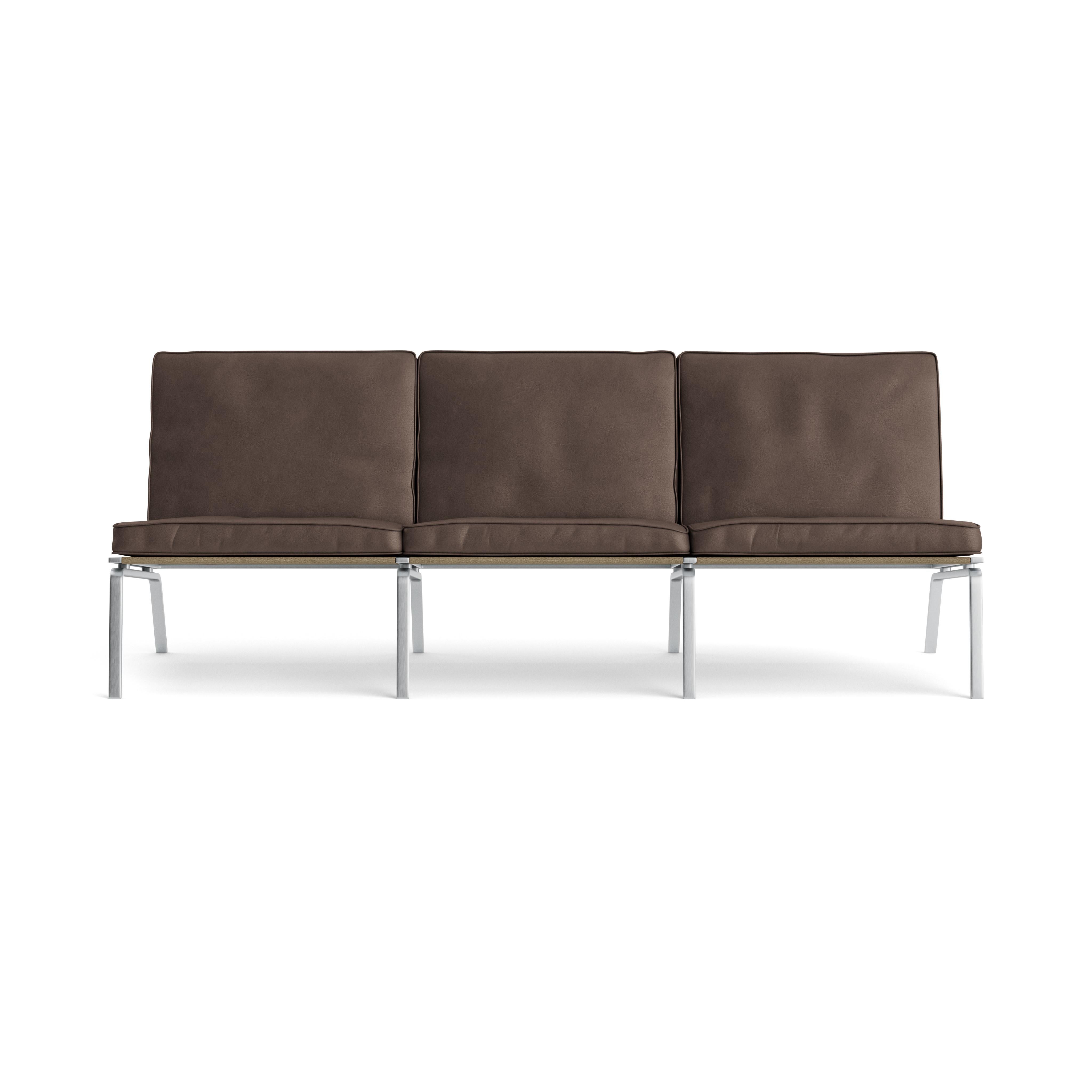 Danish Contemporary Sofa 'MAN' by Norr11, Three Seater, Dunes, Brown For Sale