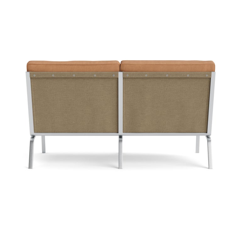 Contemporary Sofa 'MAN' by Norr11, Two Seater, Dunes, Camel For Sale at