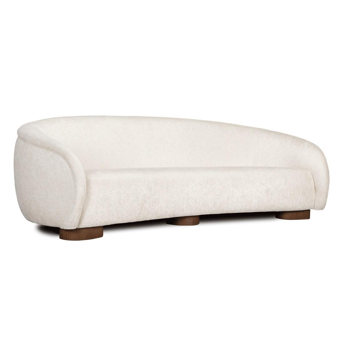 This exceptional sofa brings you more curves and comfort. This sofa includes four 45x 45 cushions and has a solid wood structure with feet in standard finishes.
We do our best to expedite production and to ship and deliver product within the listed