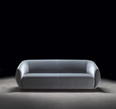 Handcrafted Mid-Century Modern Sofa, Teal Velvet Upholstery, Spain