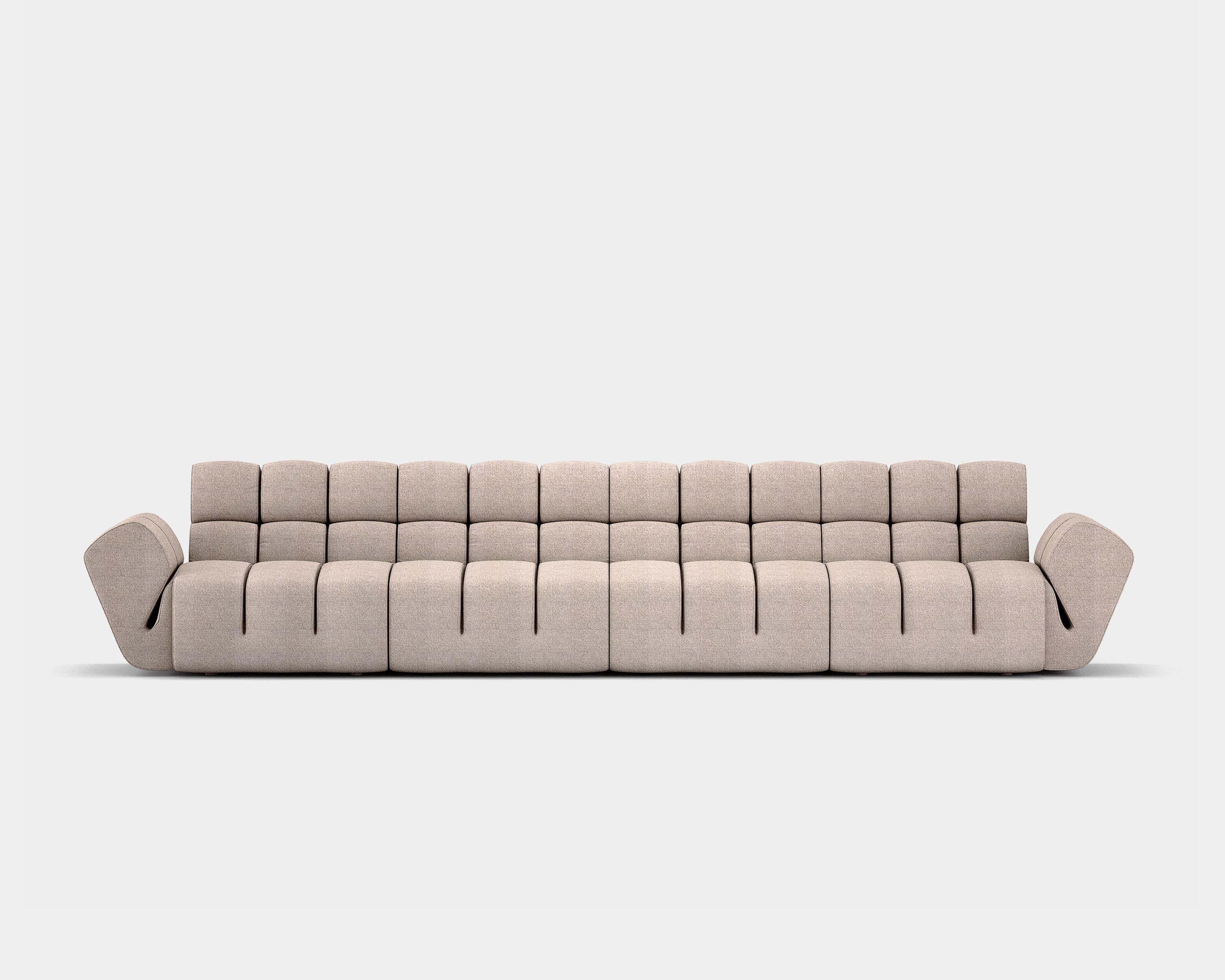 Contemporary Sofa 'Palmo' by Amura Lab, Nimbus by Dedar - Loden  For Sale 2