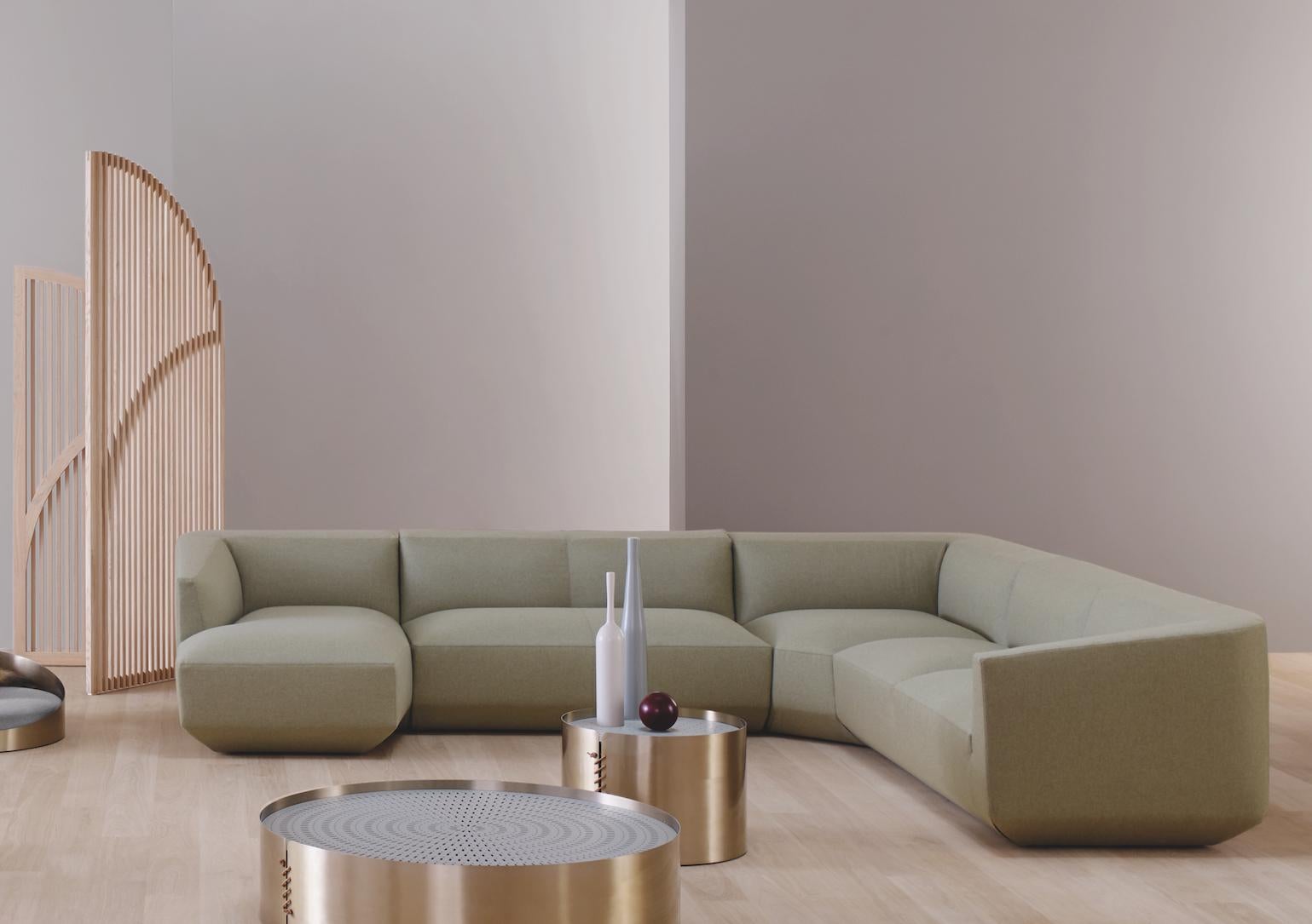 Zeitgenössisches Sofa „Panis“ von Amura Lab, Modul 583, Trama 216  im Angebot 4