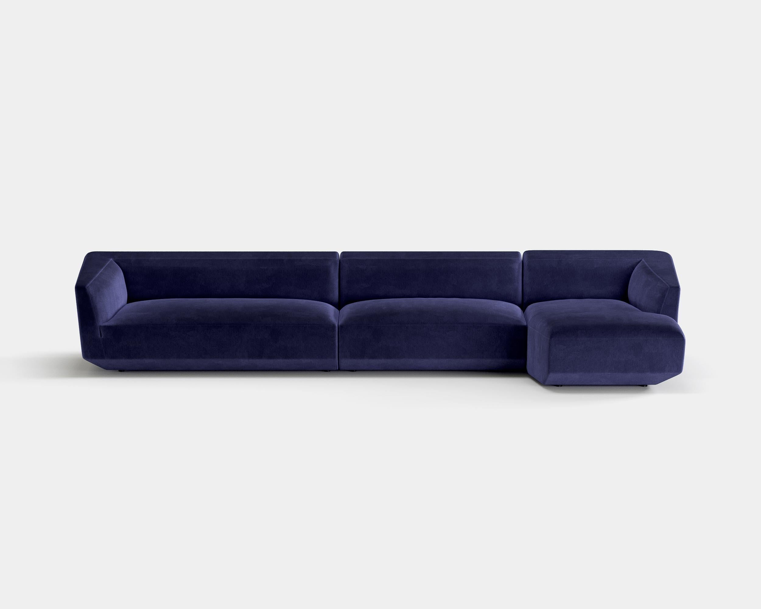 Italian Contemporary Sofa 'Panis' by Amura Lab, Setup 021l + 143l + 018, Nobilis 37 For Sale