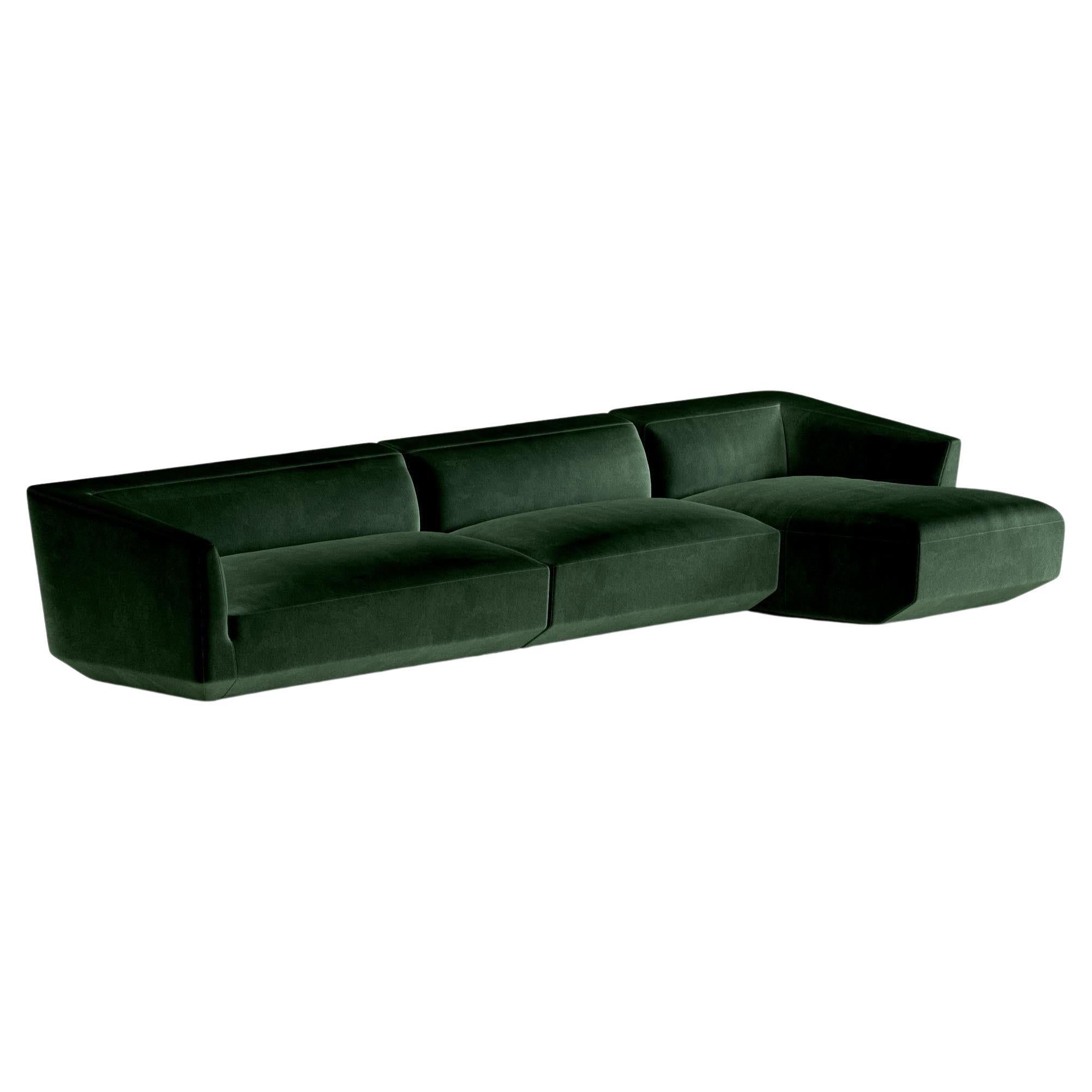 Contemporary Sofa 'Panis' by Amura Lab, Setup 021l + 143l + 018, Nobilis 37 For Sale