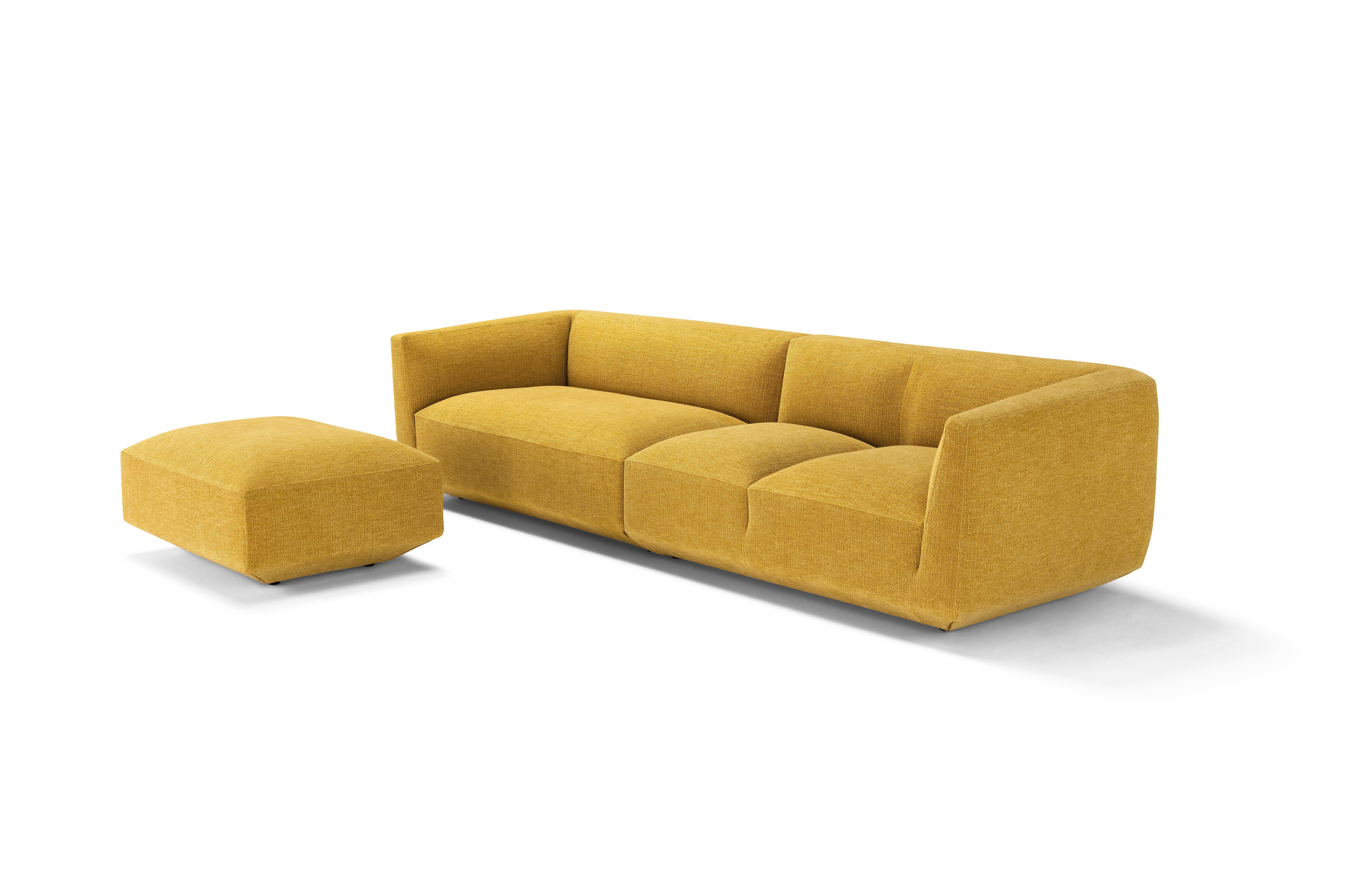 Contemporary Sofa 'Panis' by Amura Lab, Setup 215l + 216, Siena 06 For Sale 8